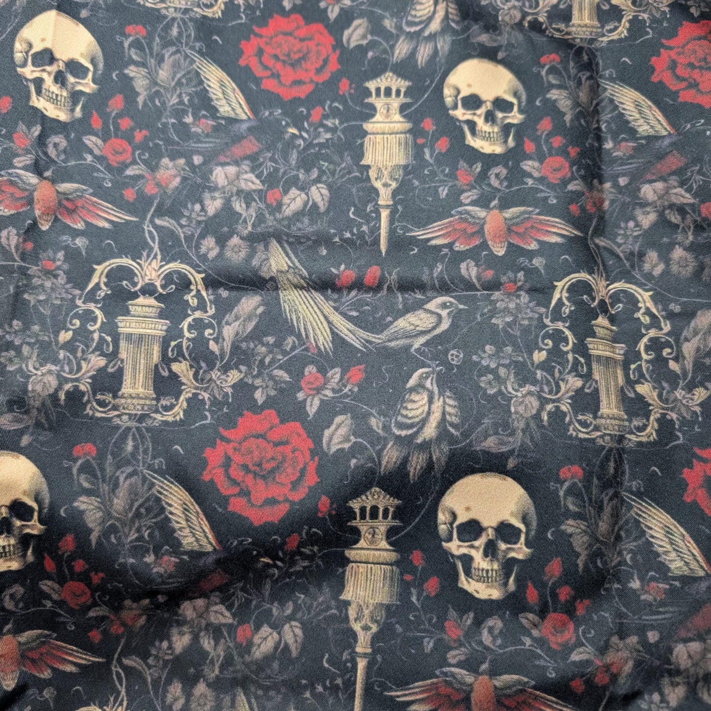 Skulls and Roses Sailor Bow