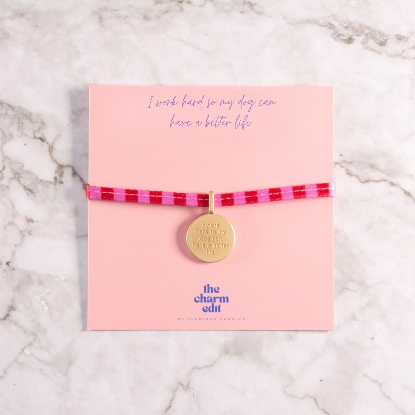 I Work Hard Charm Bracelet