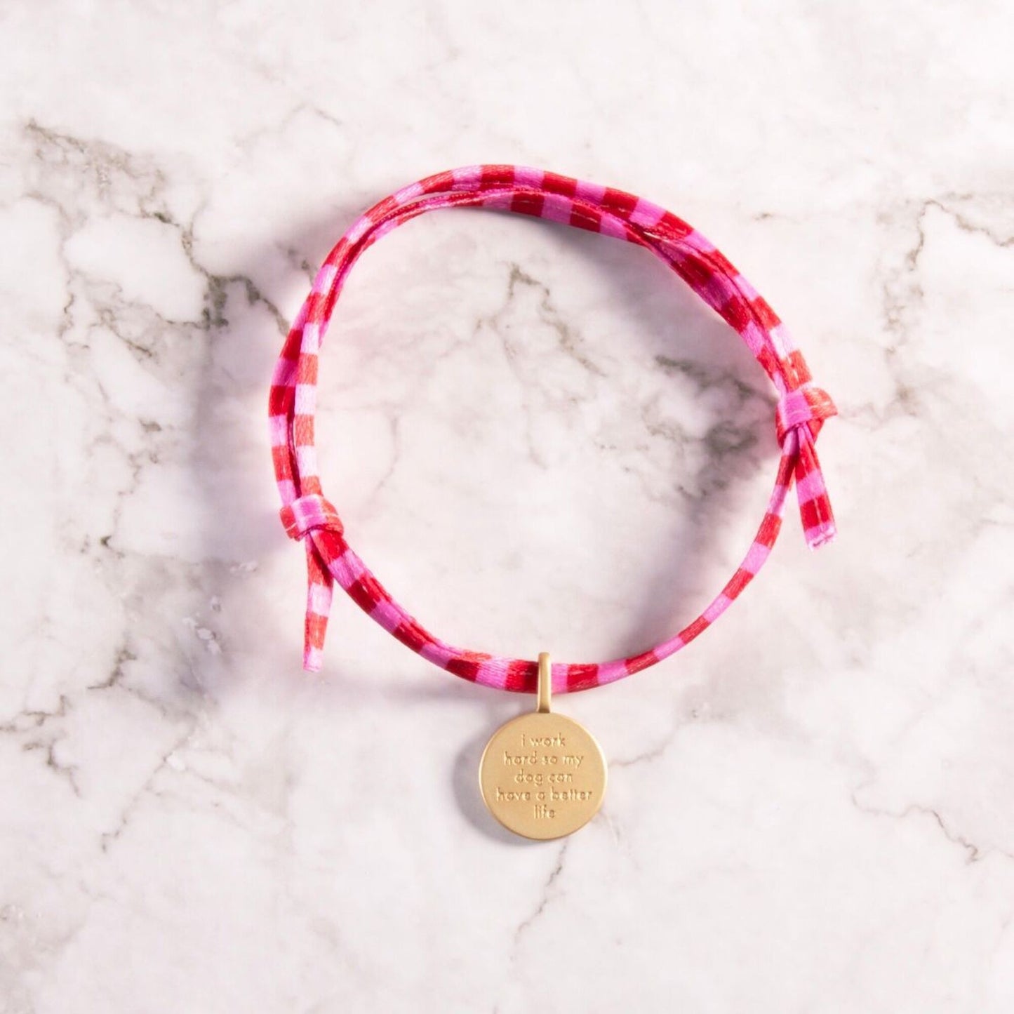 I Work Hard Charm Bracelet
