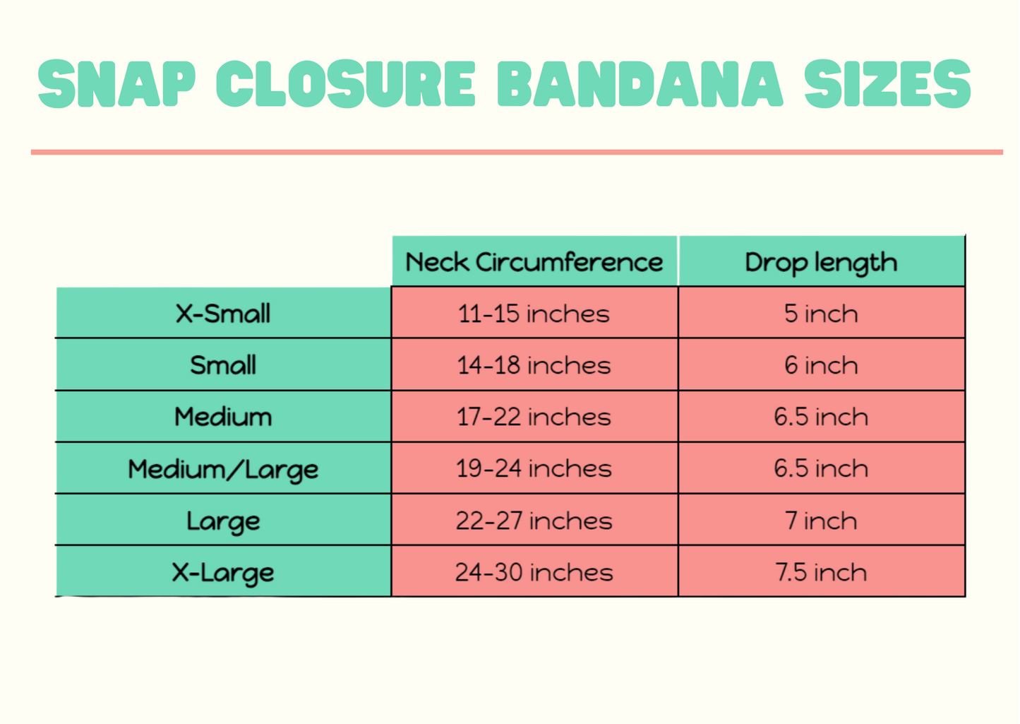 Halloween Snap Closure Bandana [Choice of design]