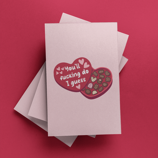 "You'll Do" Valentine Anniversary card